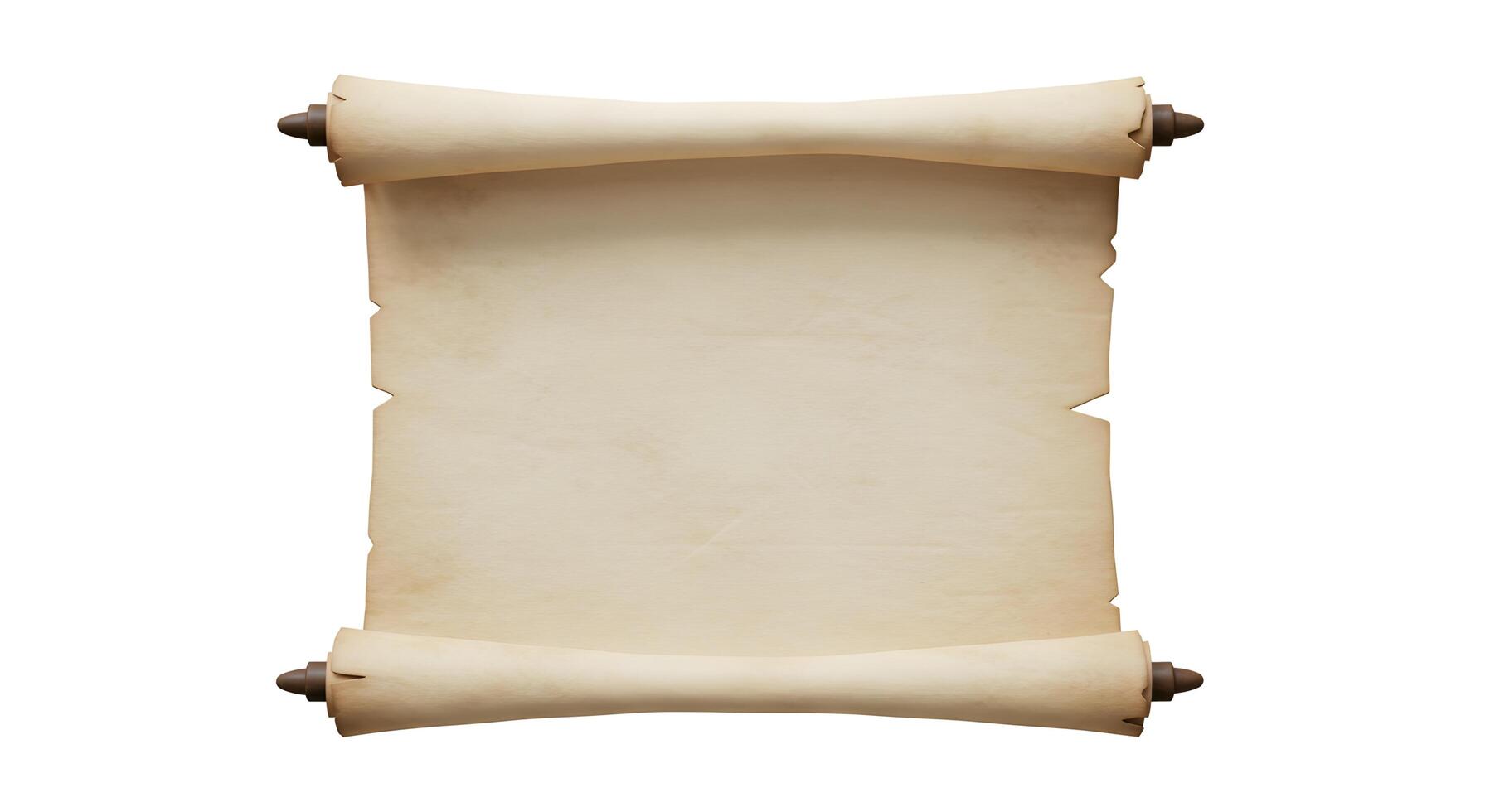 Antique Scroll Paper Background with Space for Text, Detailed Texture photo