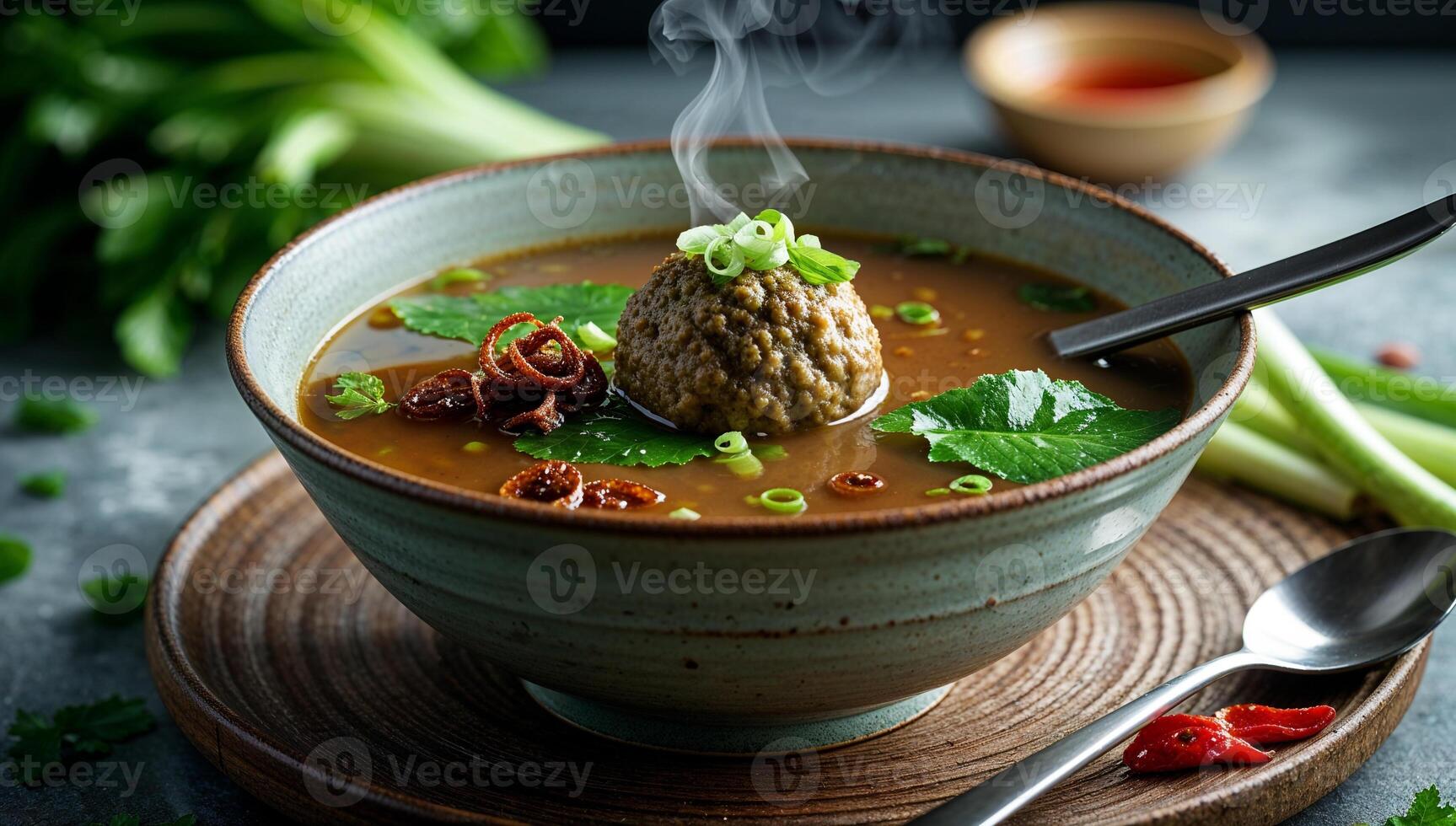Serving a bowl of meatballs 4 photo