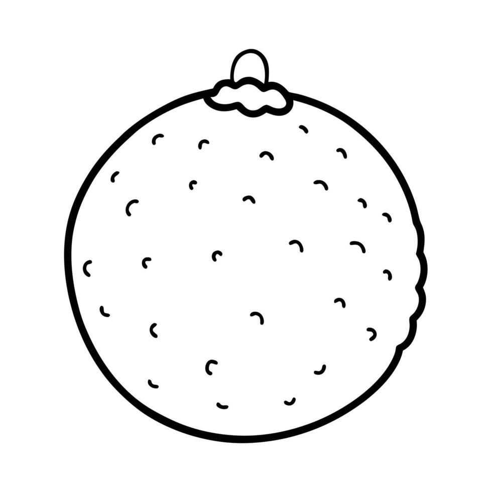 snowball christmas element on white background vector