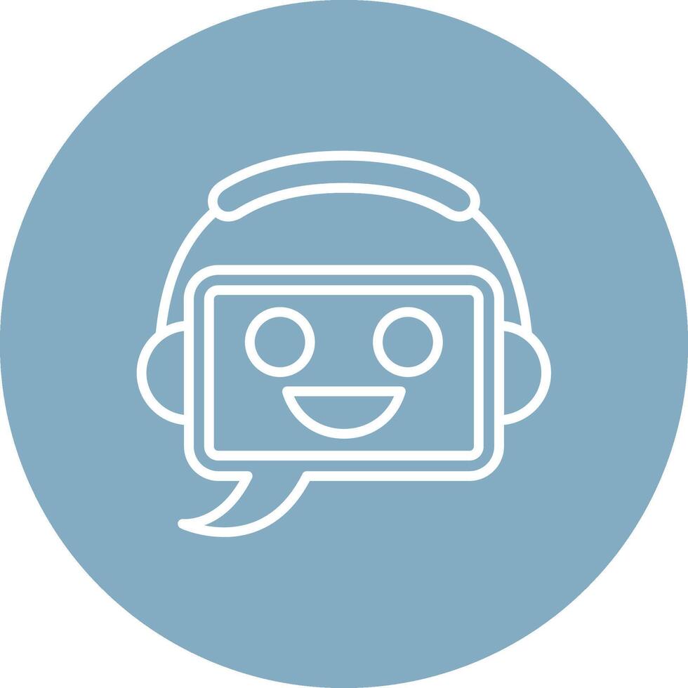 Bot High Contrast Badge vector