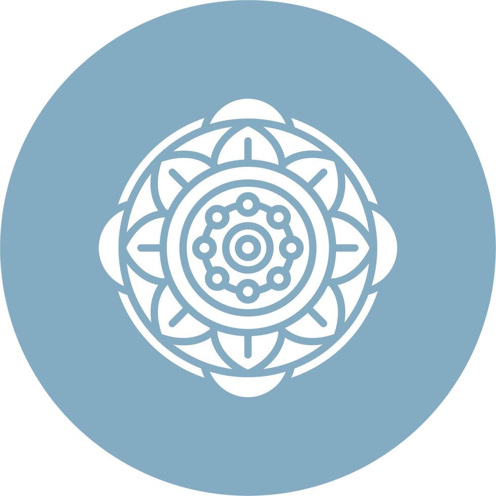 Mandala Simplified Line Mark vector