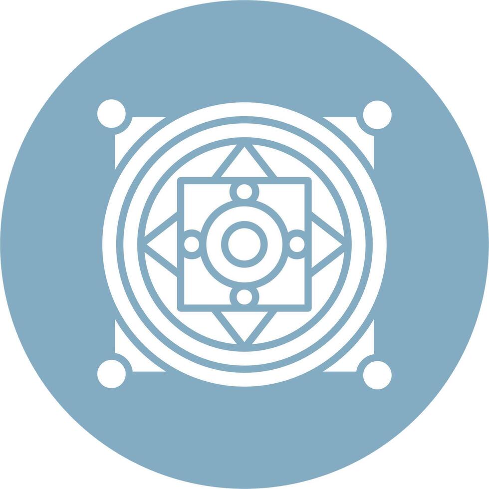 Mandala Tech Styled Form vector