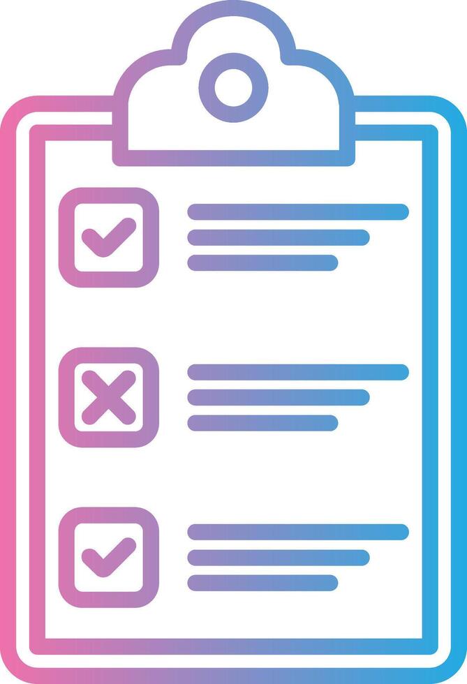 Checklist Crisp Outline Artwork vector