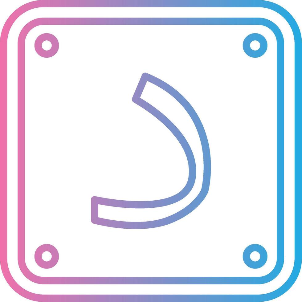 Arabic Language Outlined Frame Object vector