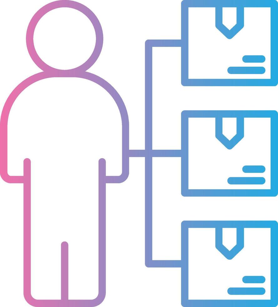 Product Management Custom Line Element vector