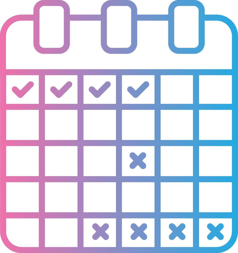 Schedule Muted Color Design vector