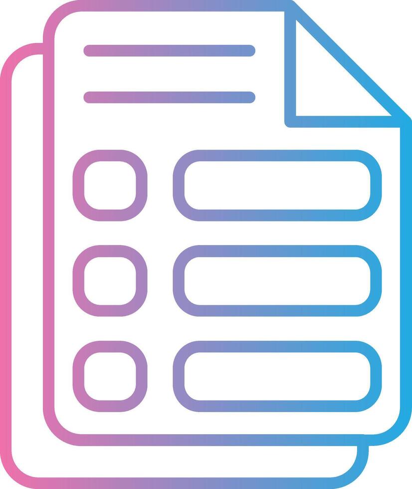 List Muted Tone Element vector