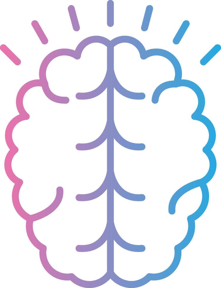 Brain Creative Grid Symbol vector