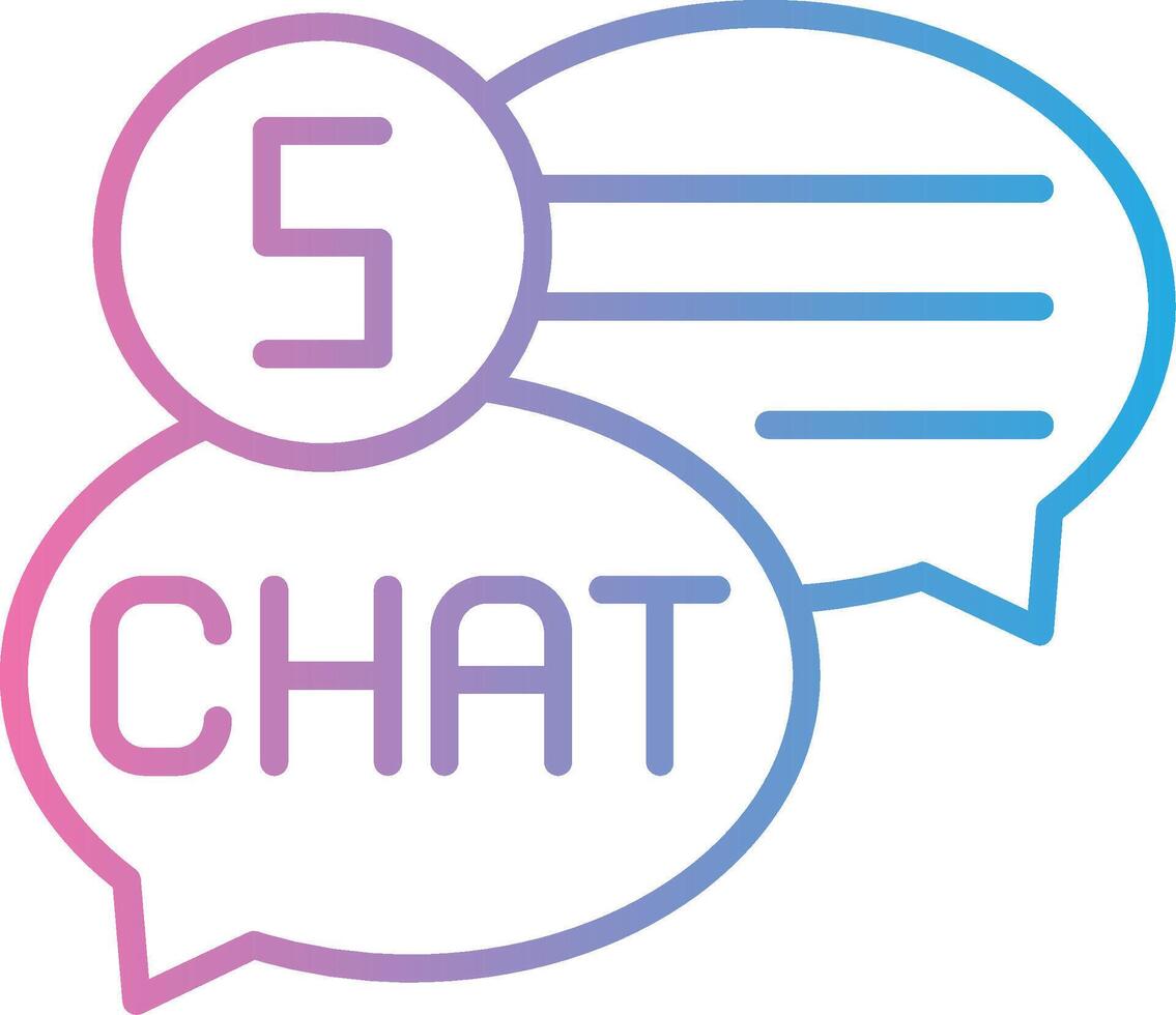Chat Mobile App Illustration vector