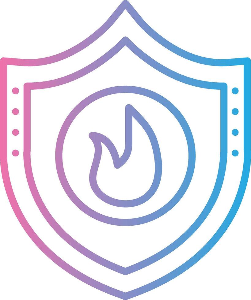 Shield Interface Line Graphic vector