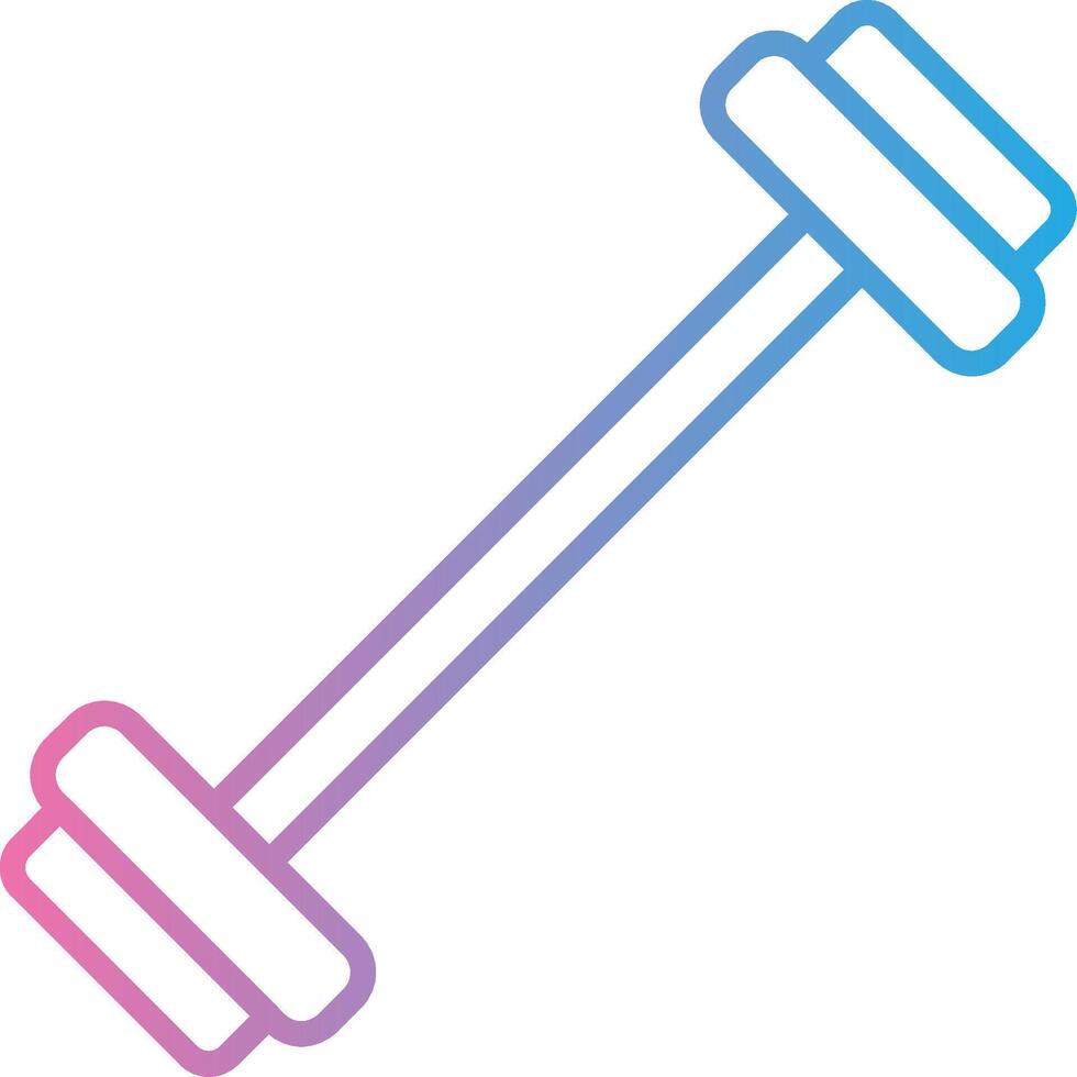 Barbell Handcrafted UI Symbol vector
