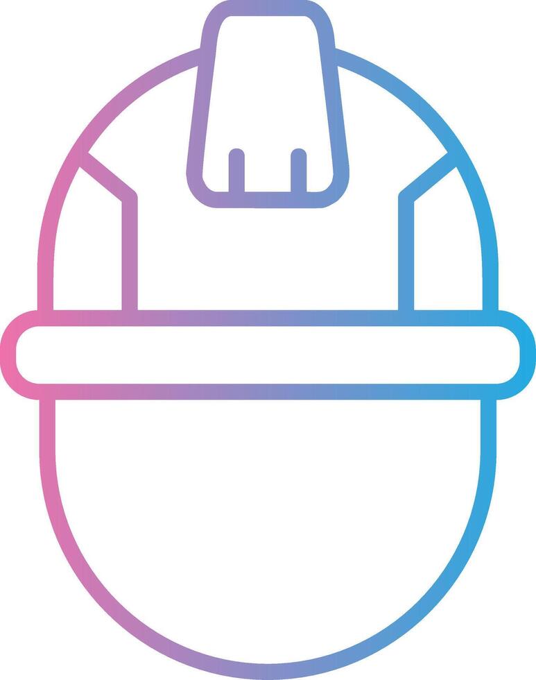 Helmet Soft Outline Graphic vector