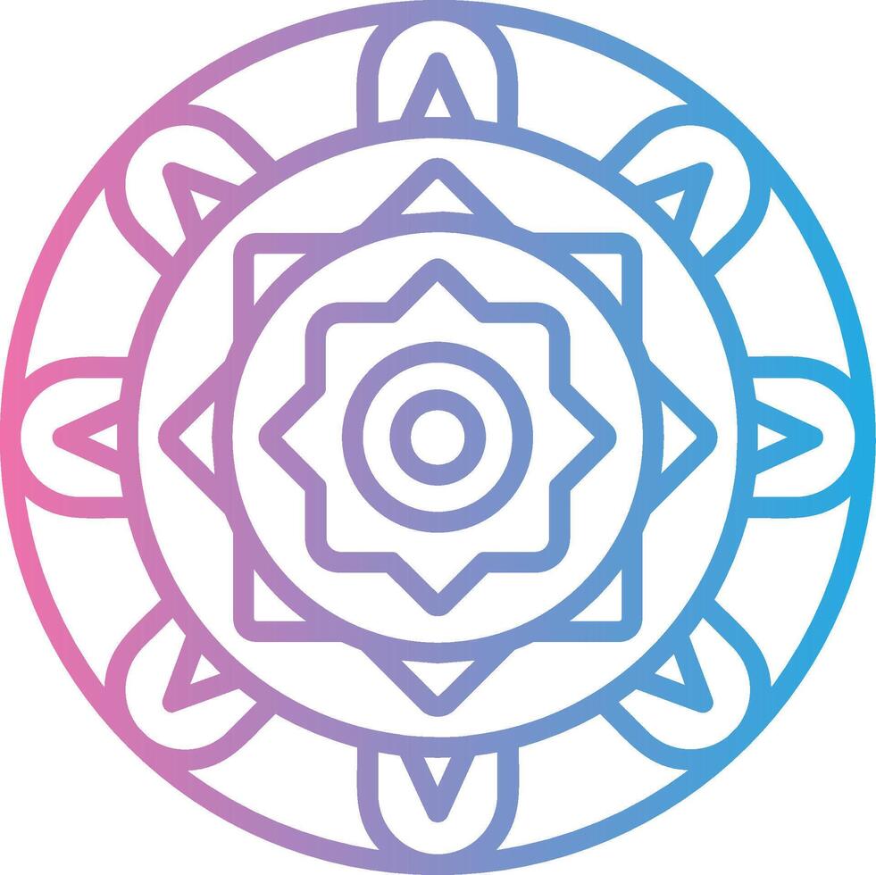 Mandala Simplified Design Piece vector