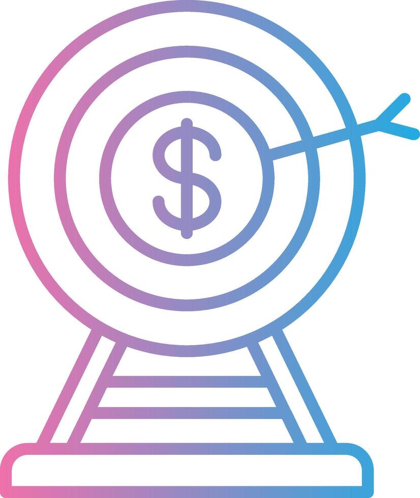 Target Solid Fill Symbol vector
