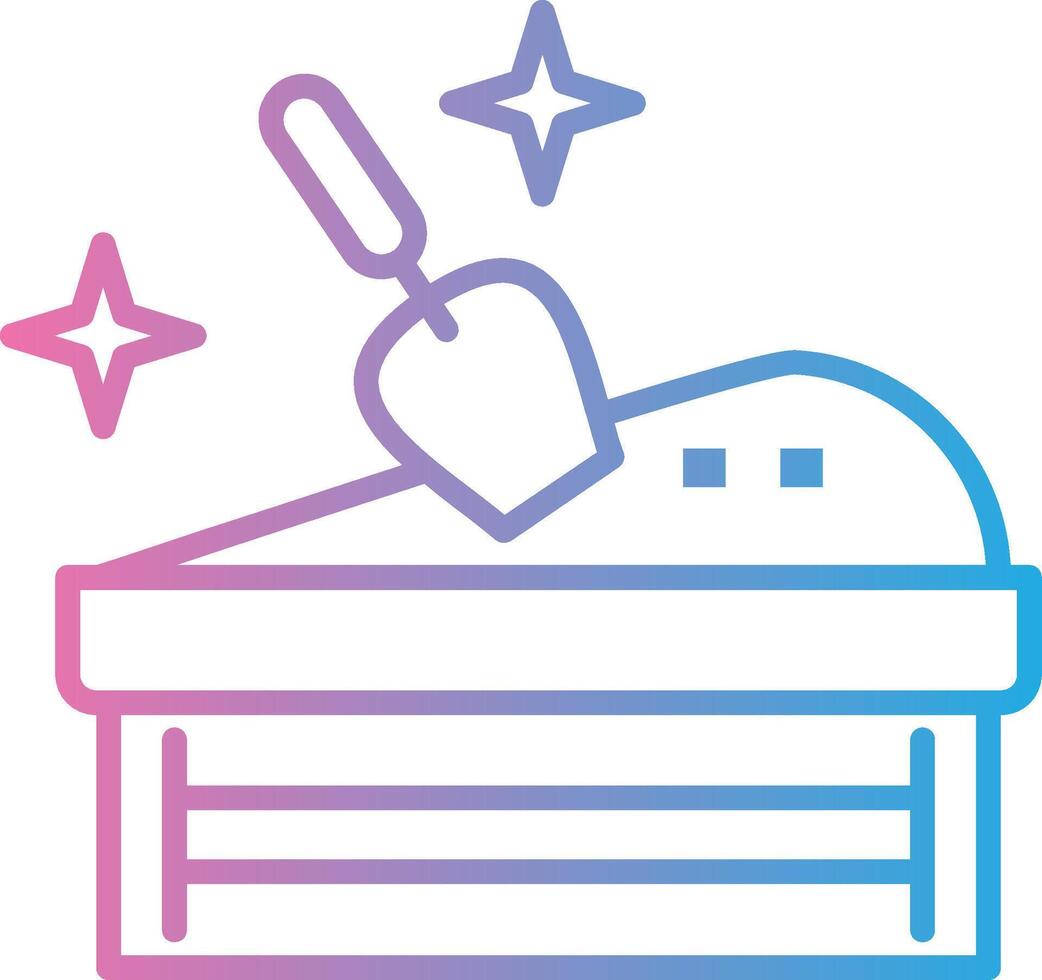 Sandbox Digital Outline Piece vector