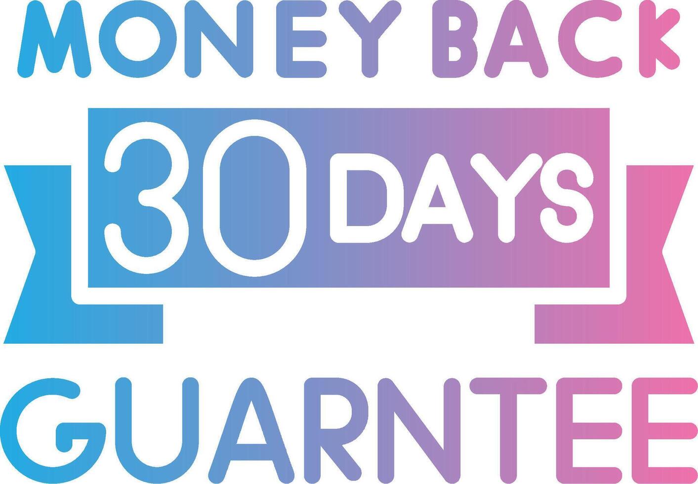 30 Days Interface Line Graphic vector