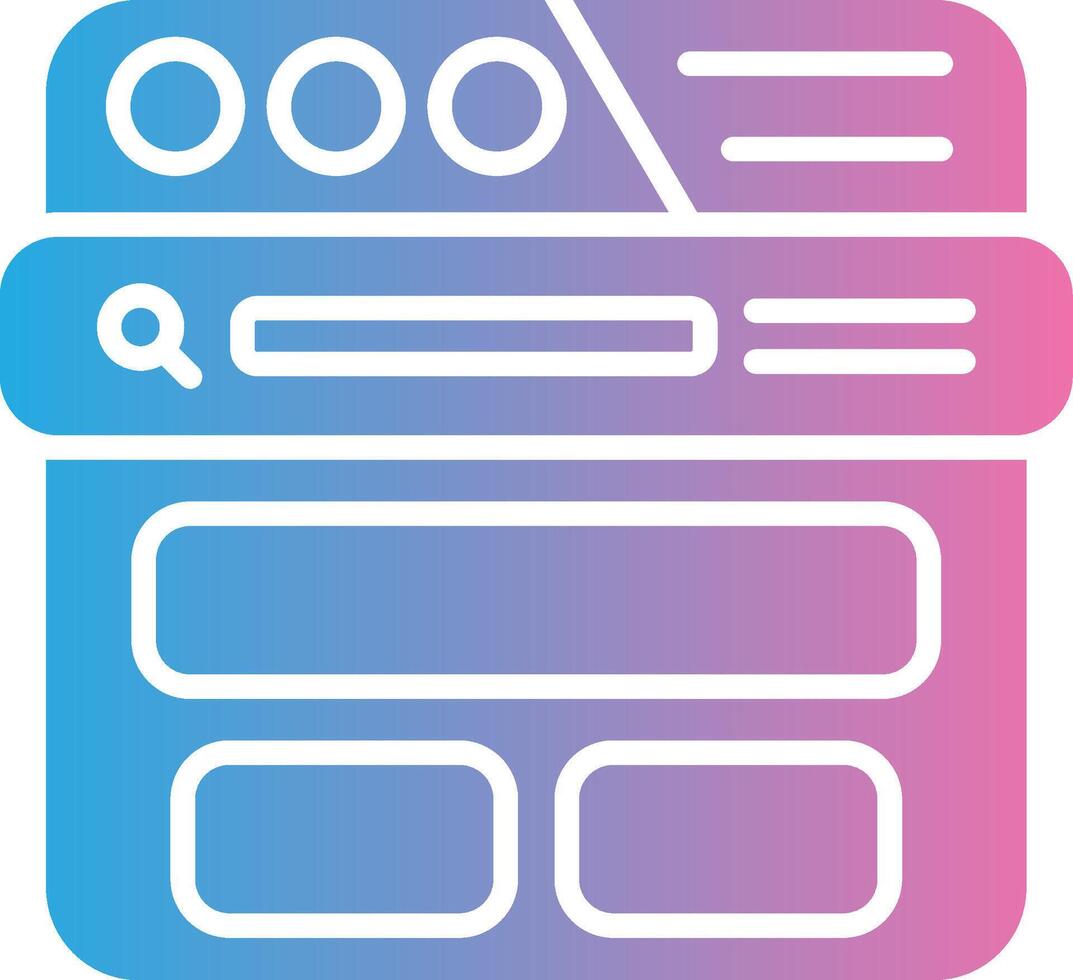 Header Vibrant Visual Object vector