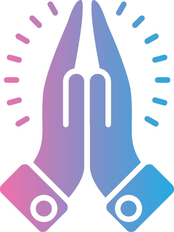 Praying Clean Digital Design vector