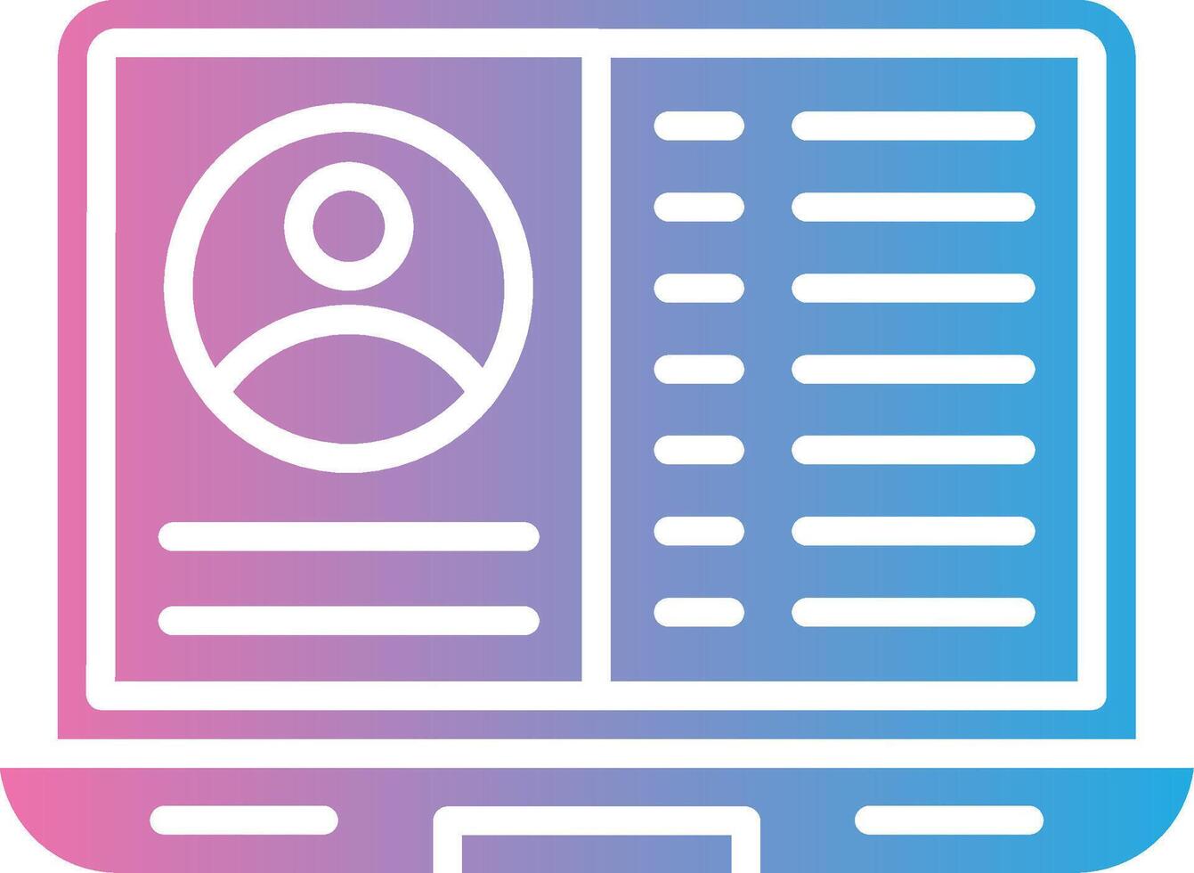 Chat Program Gradient Themed Symbol vector