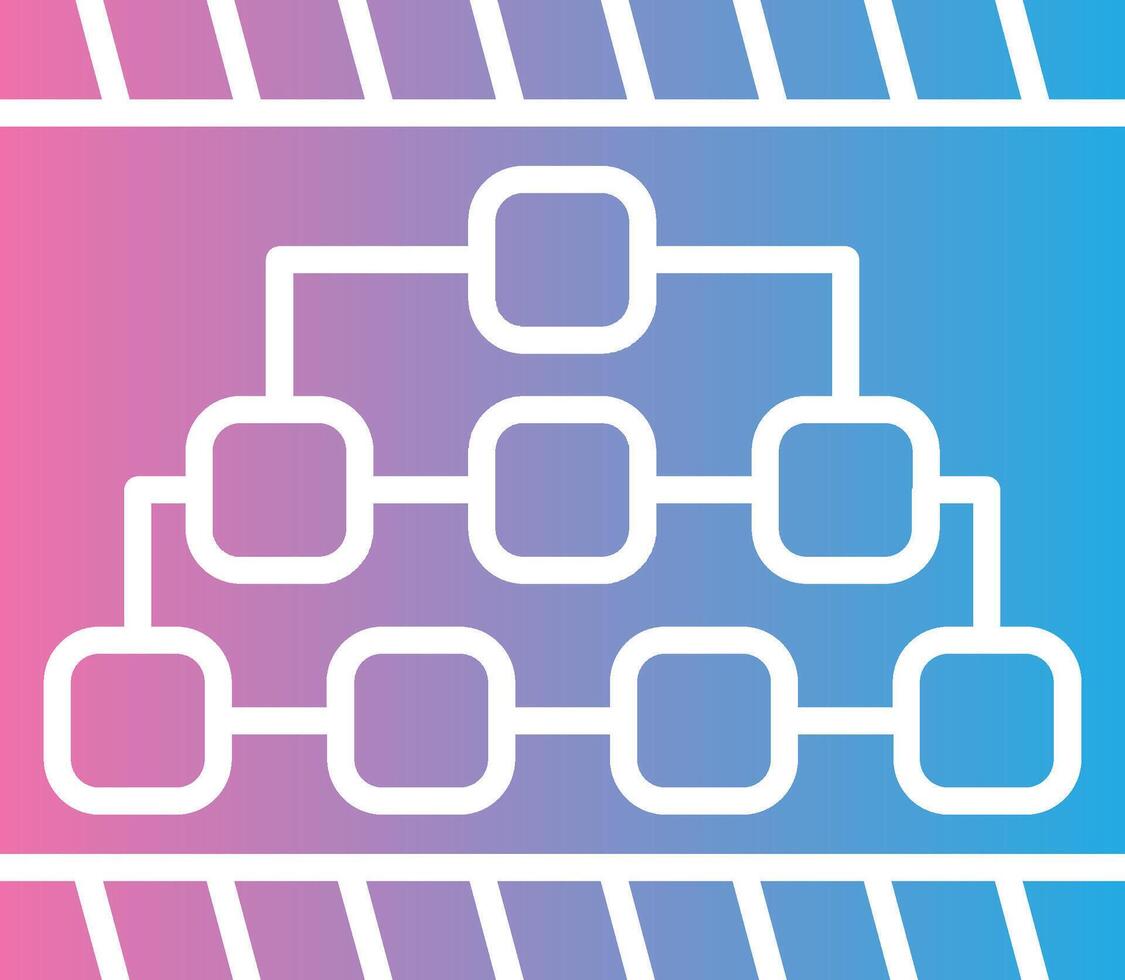 Hierarchy Structure Pixel Grid Artwork vector