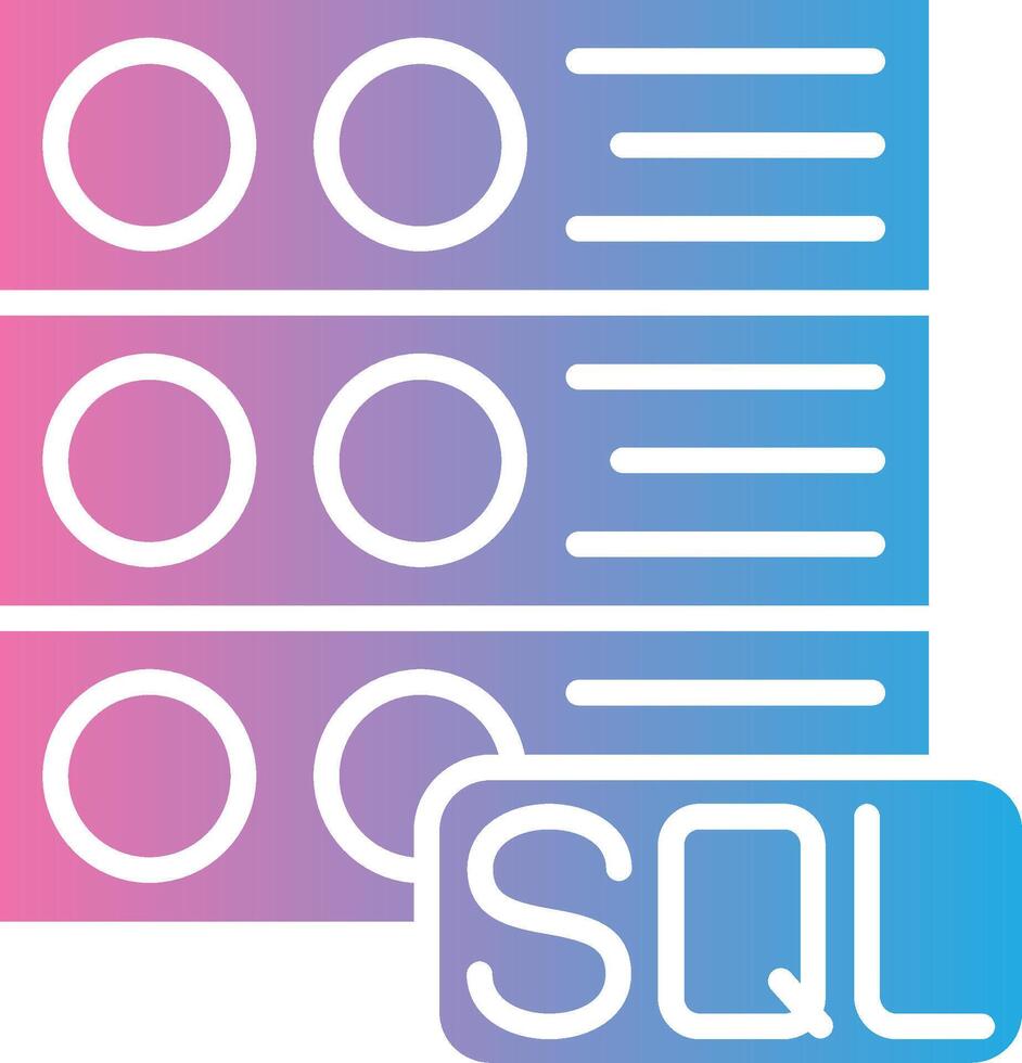 Sql Server App-Based UI Graphic vector