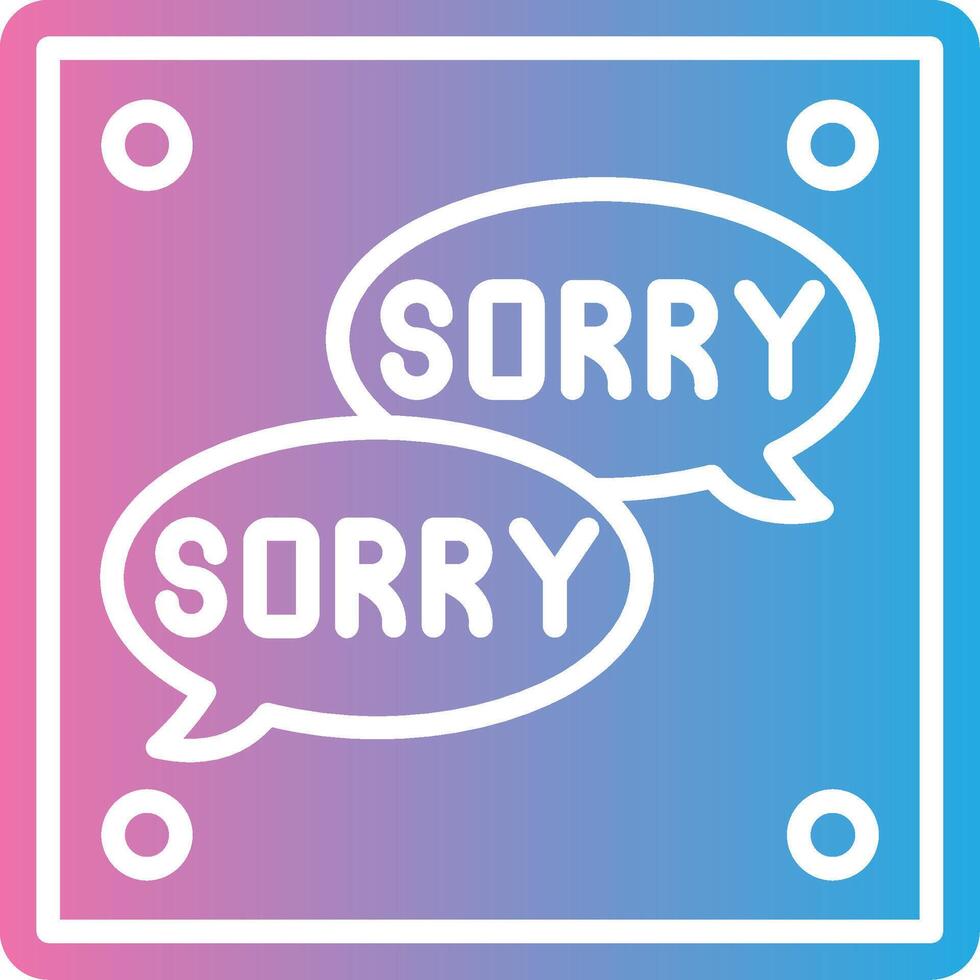 Sorry Pastel Sketch Mark vector