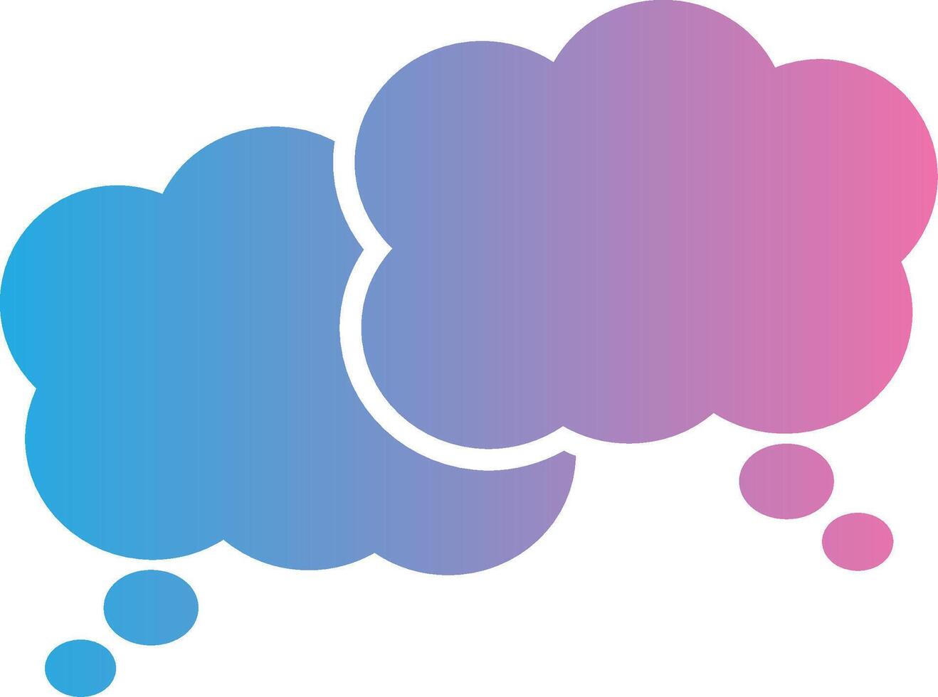 Chat Bubbles Flat Design Piece vector