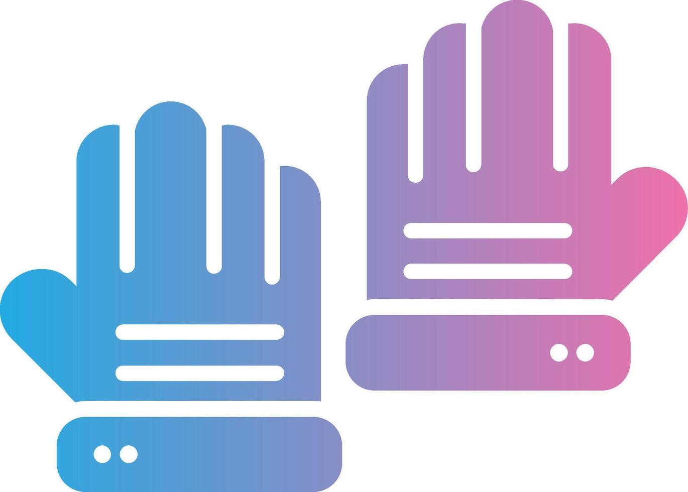 Gloves Futuristic UI Mark vector