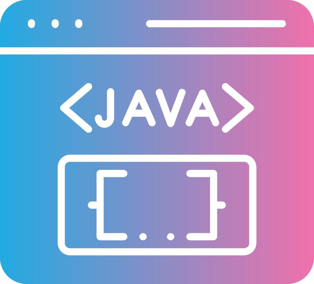 Java Stylized Flat Drawing vector