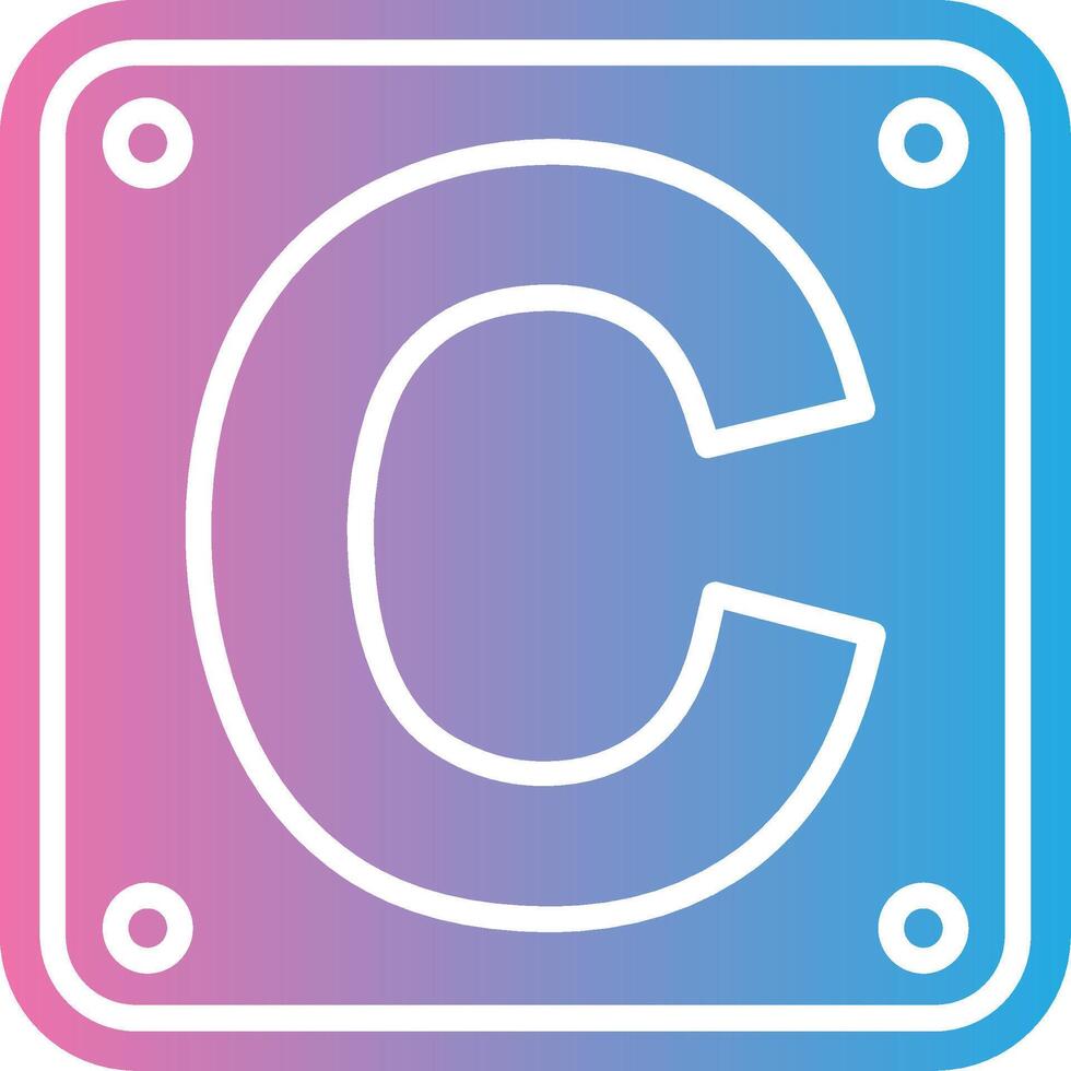 Letter C User Interface Mark vector