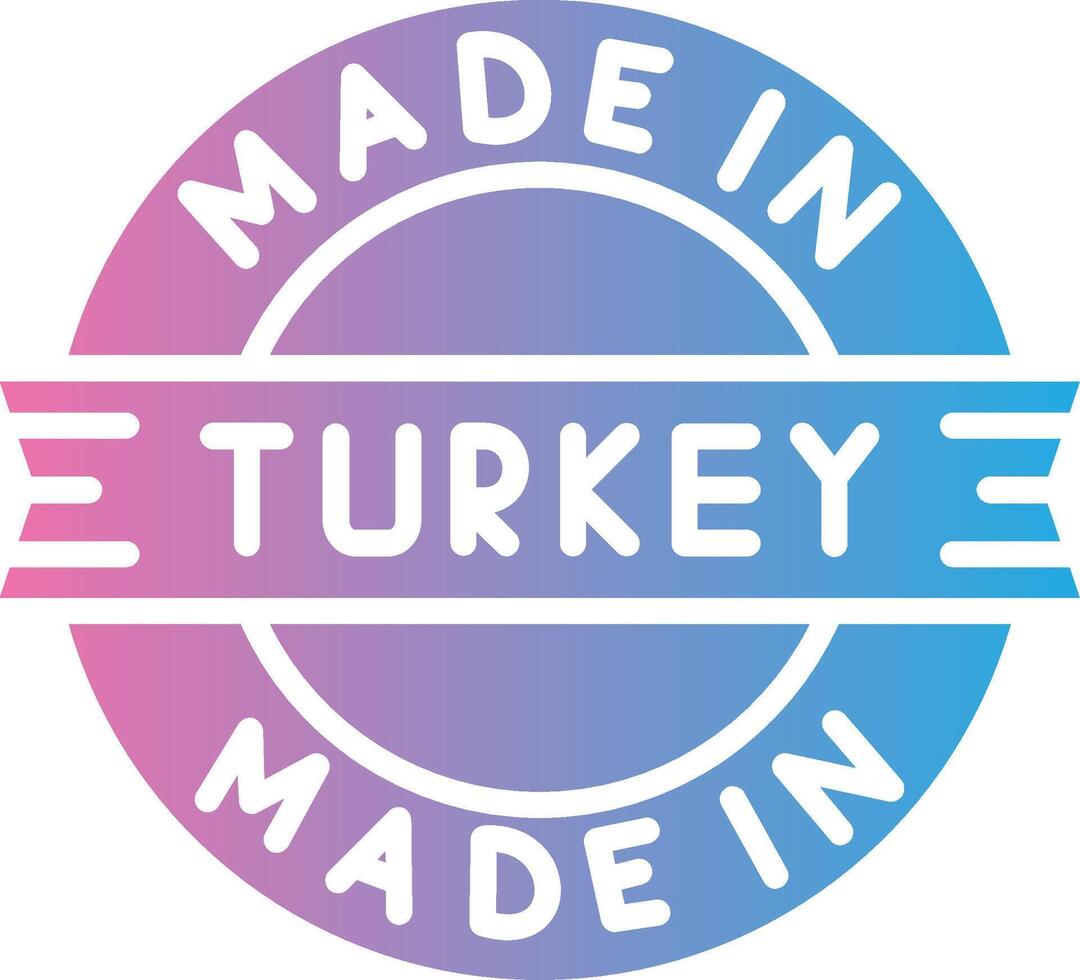 Made In Turkey Minimal Graphic Visual vector