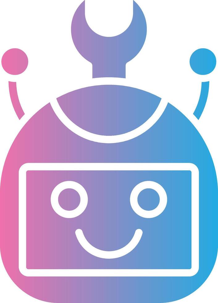 Bot User-Friendly Drawing vector