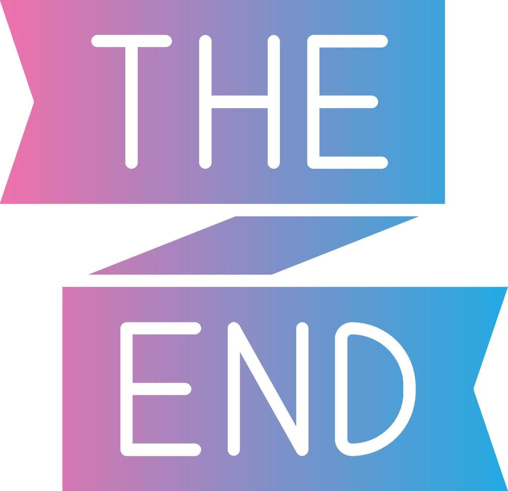 End Modern Color Symbol vector