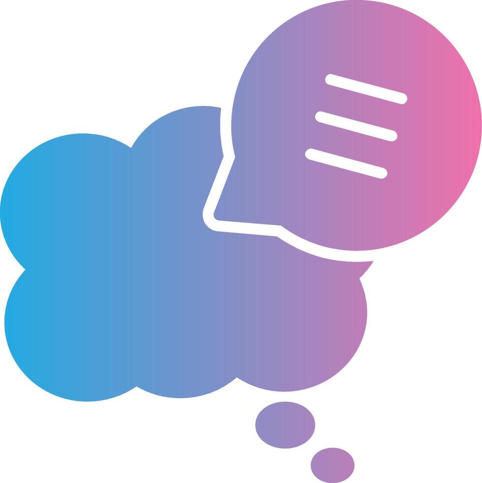 Chat Bubbles Bold Outline Badge vector