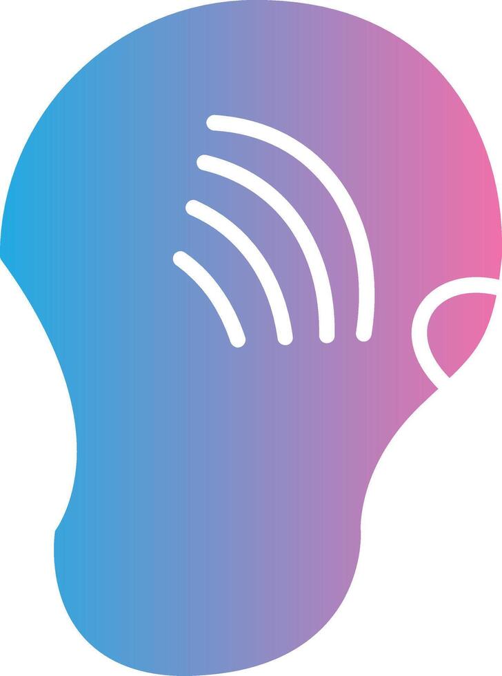 Ear App-Based UI Graphic vector