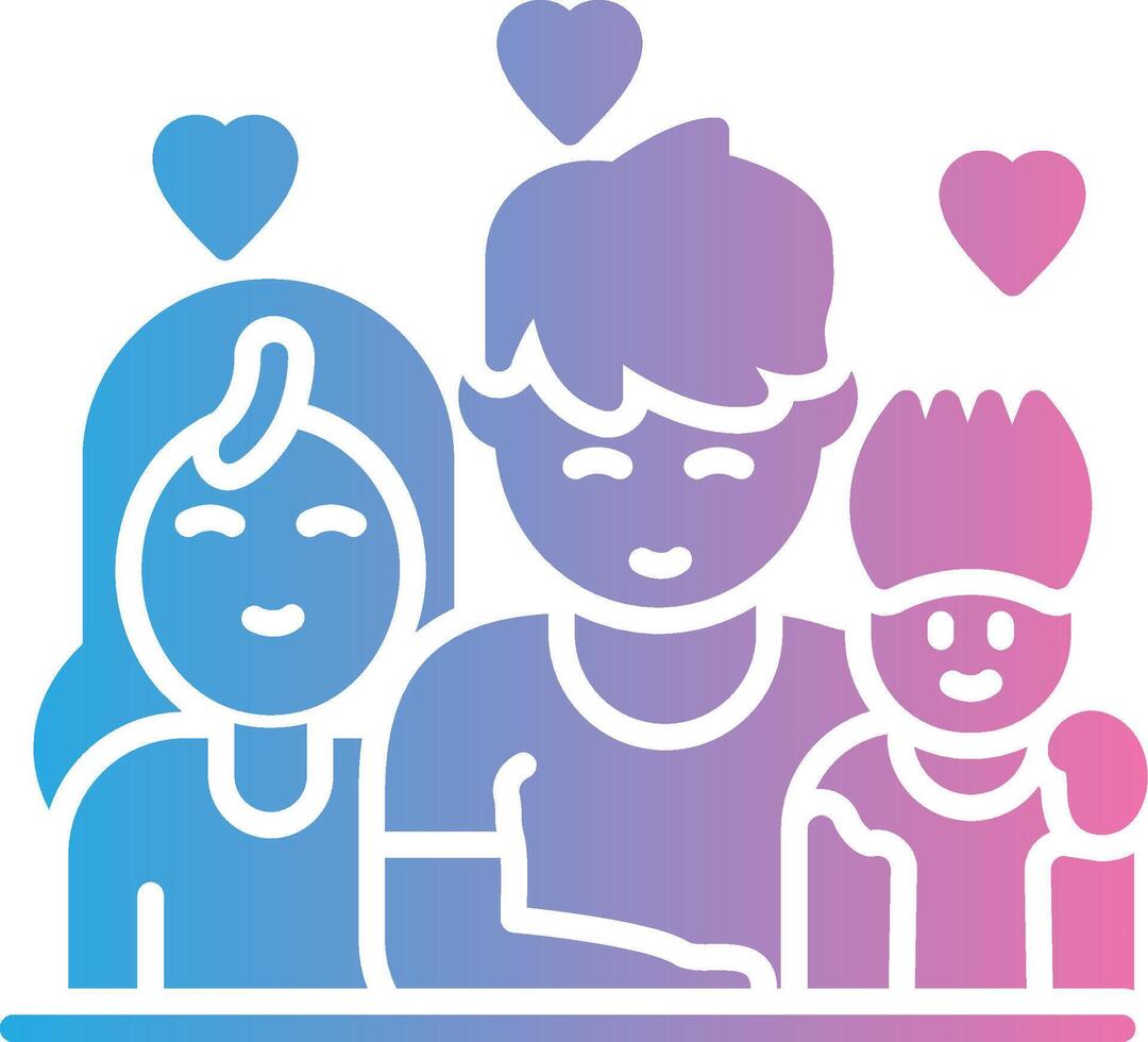 Family Elegant Shape Symbol vector