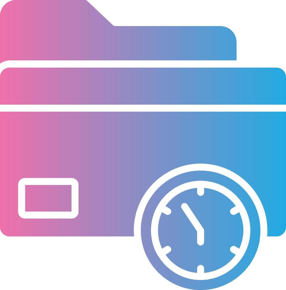 Folder Gradient Style Element vector