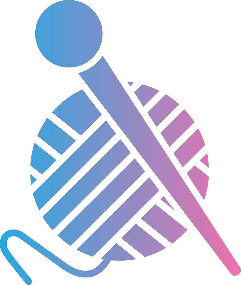 Knitting Color Enhanced Graphic vector