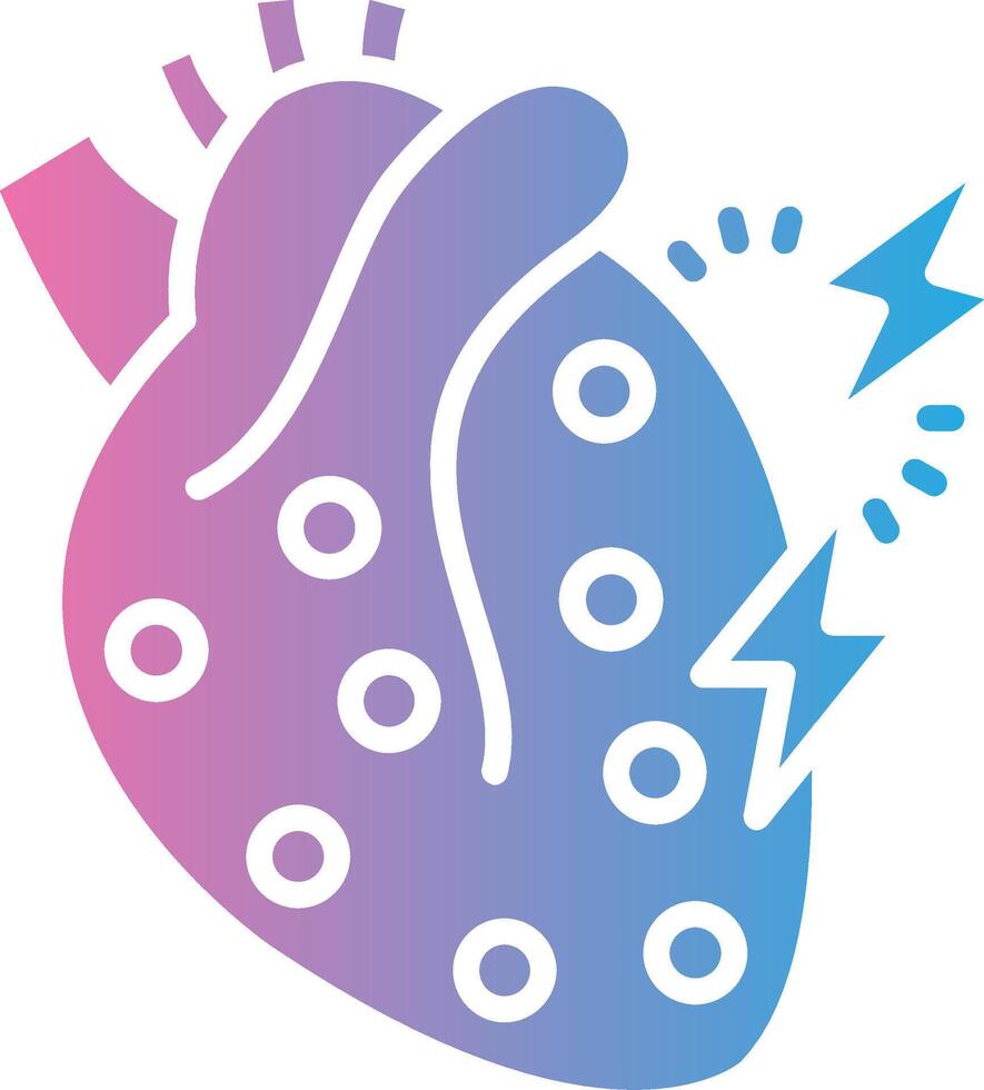 Myocardial Iconic Line Form vector