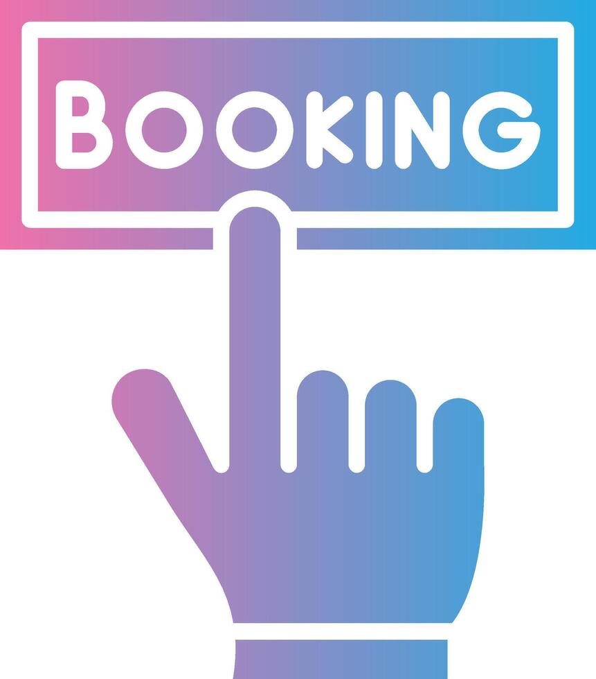 Online Booking Modern Shape Graphic vector