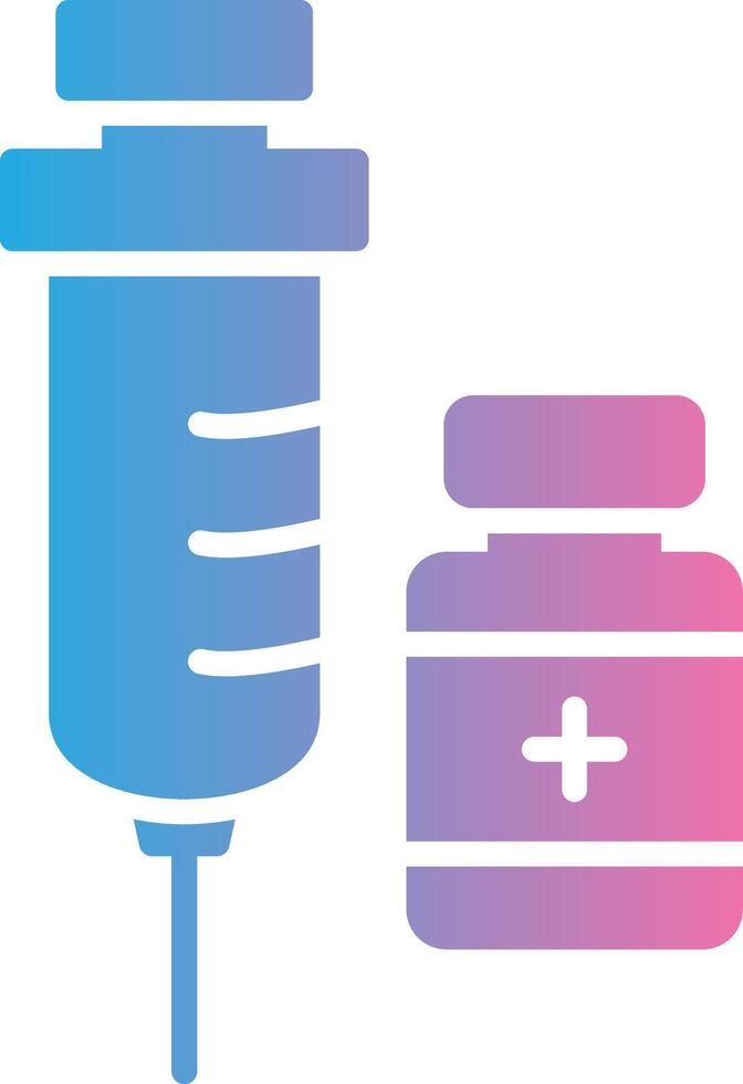 Vaccine Simplified Line Mark vector