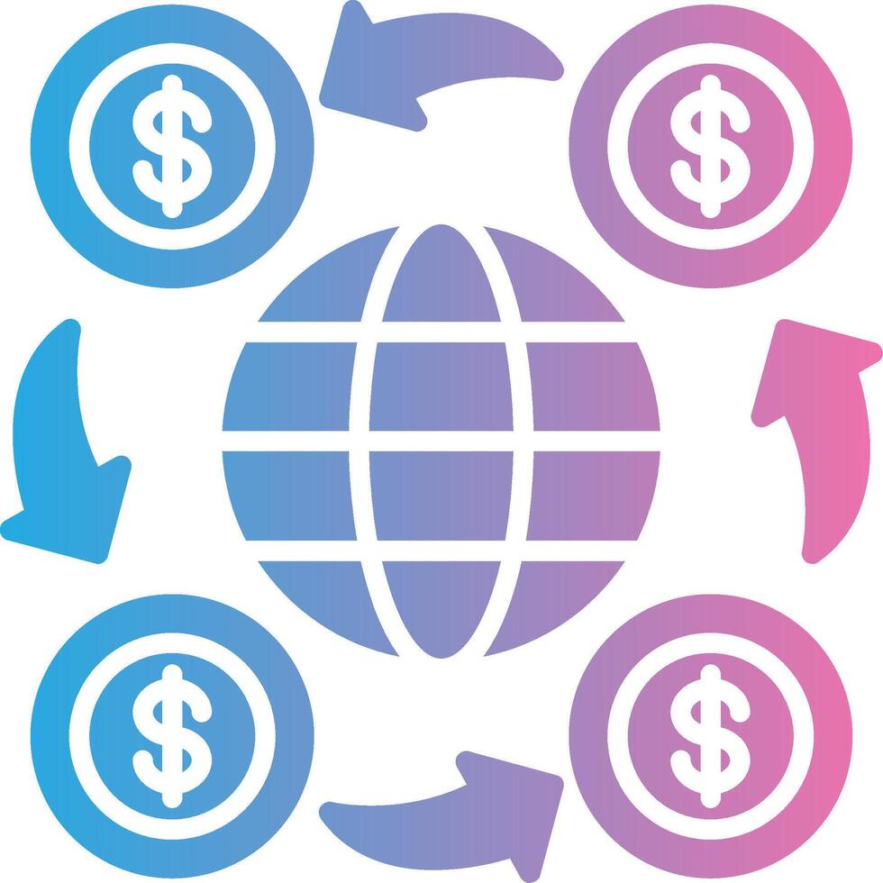 World Financial Pastel Color Graphic vector