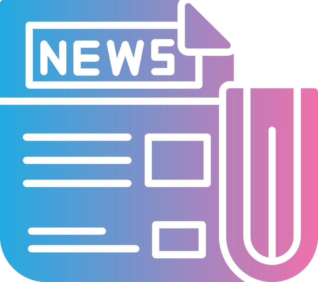 Newspaper Handcrafted UI Symbol vector