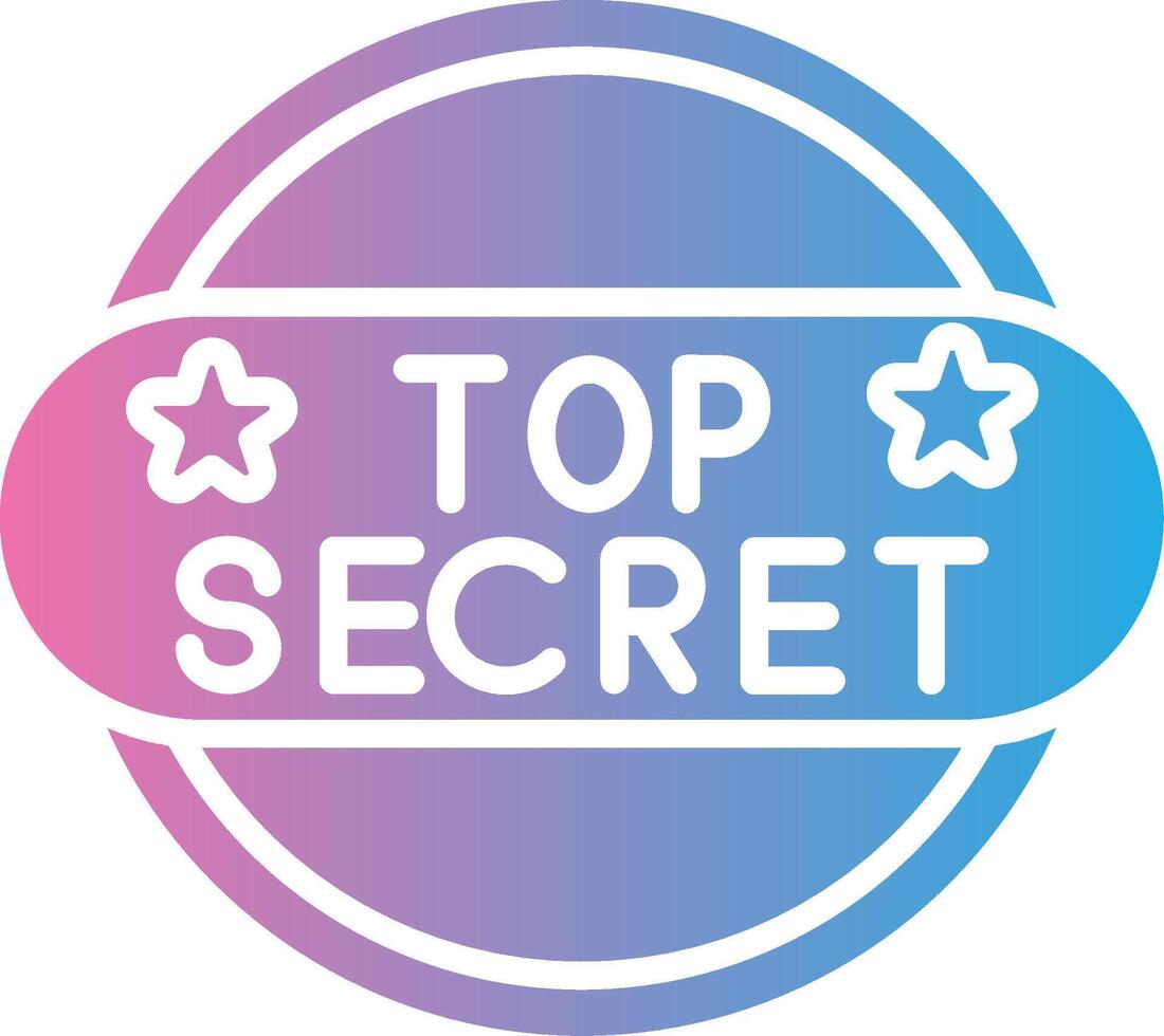 Top Secret Gradient Color Form vector