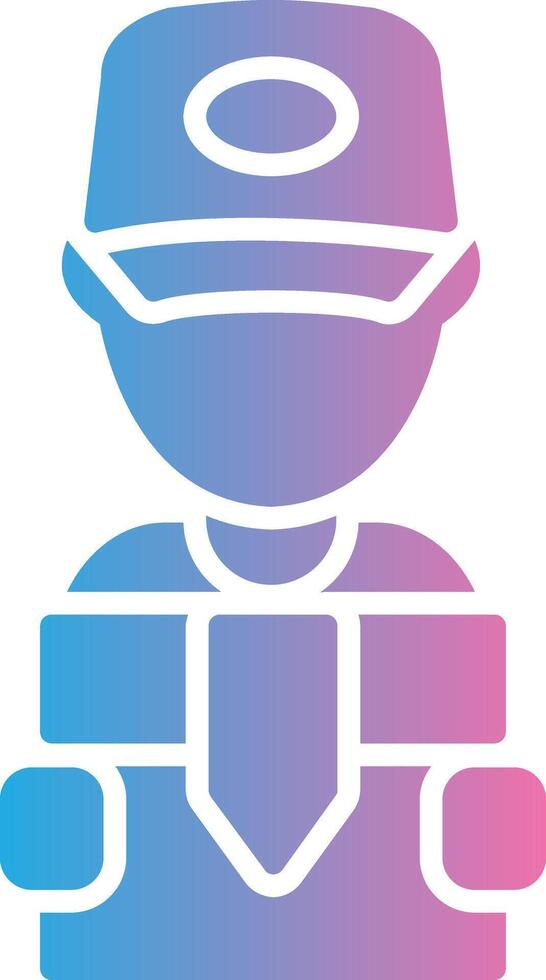 Delivery Man Web Style Graphic vector