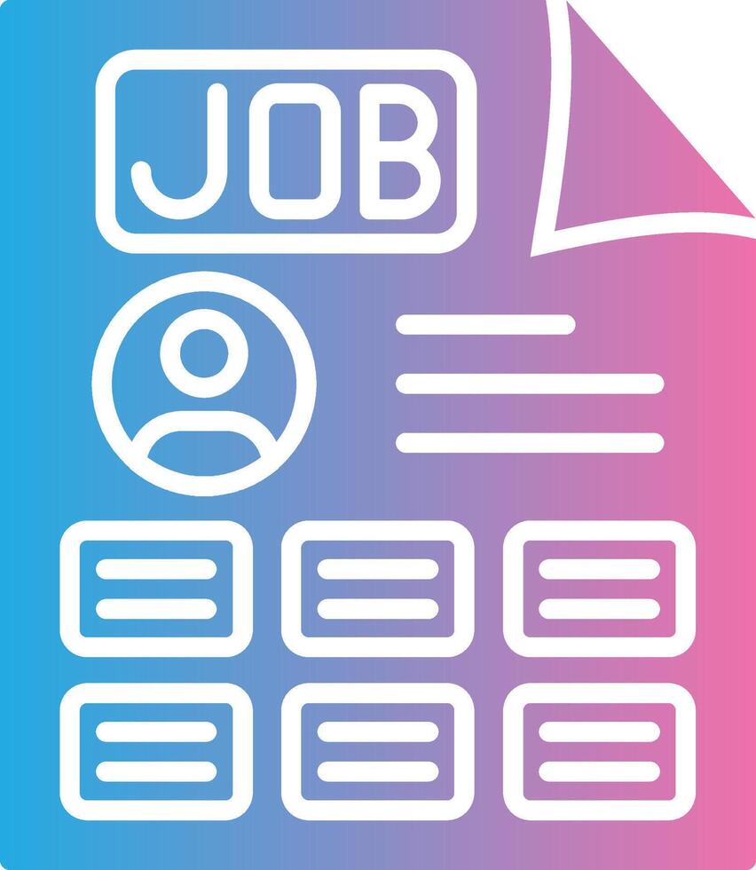 Job Minimal UI Element vector