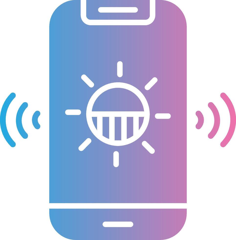 Light Sensor Simplified Line Mark vector