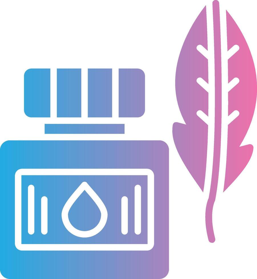Quill Elegant Shape Symbol vector