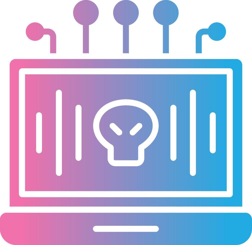 Hacker Dark Mode Symbol vector