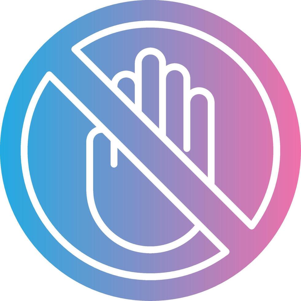 No Entry Sleek Visual Mark vector